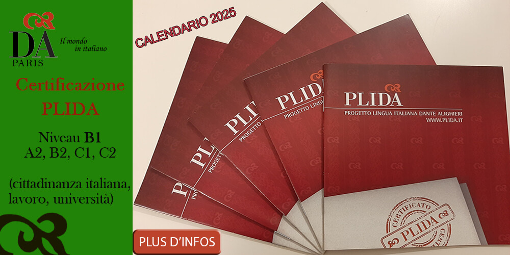 Certification PLIDA B1, A2, C1, C2