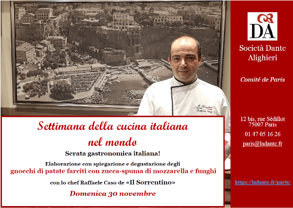 Cena gastronomica al ristorante Il Sorrentino 30 novembre